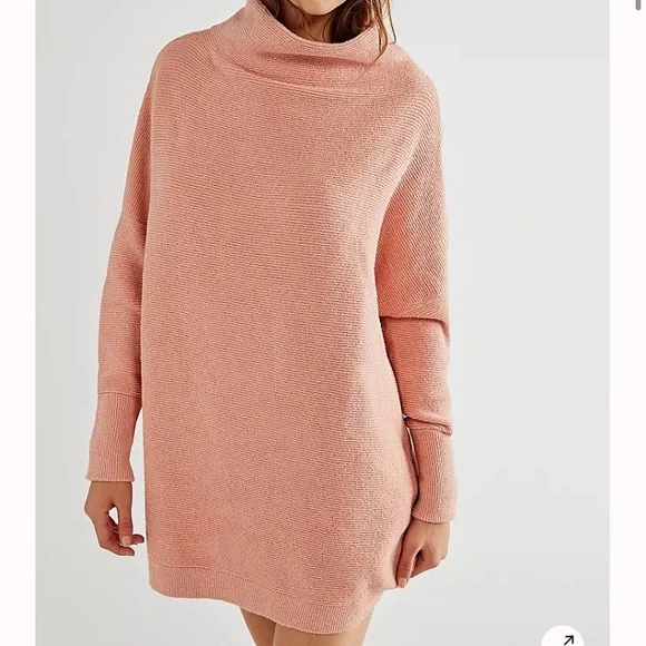 NWT Free People Ottoman Tunic in Dusty Pink - Picture 4 of 9
